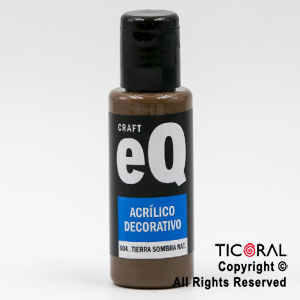 ACRIL.DECOR.EQ 804 TIERRA SOMBRA NATURAL 50ML X 6 UNIDADES